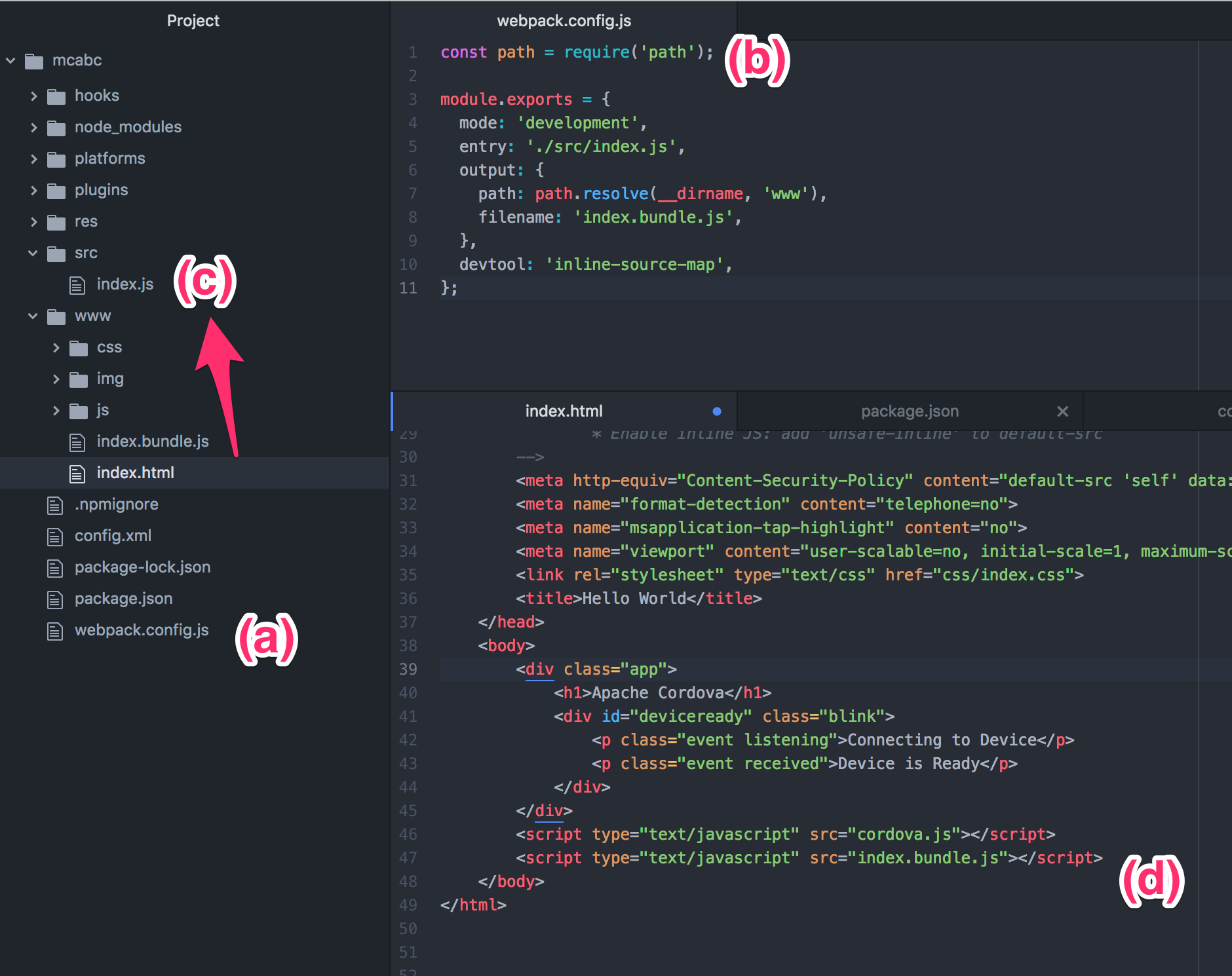Update Cordova App to work with cordova-plugin-webpack