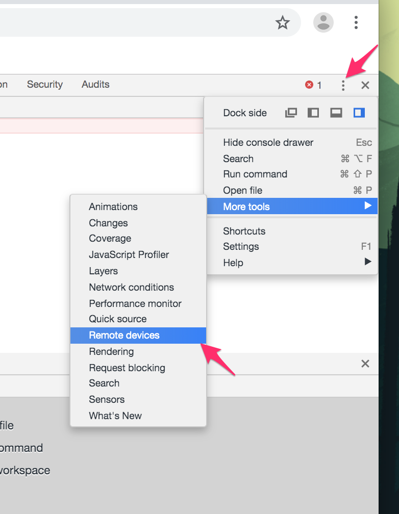 Debug on remote device or emulator