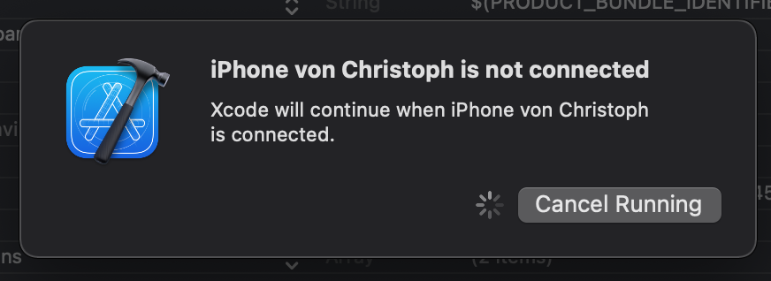 Annoying: Wireless debugging in Xcode sometimes fails to reconnect